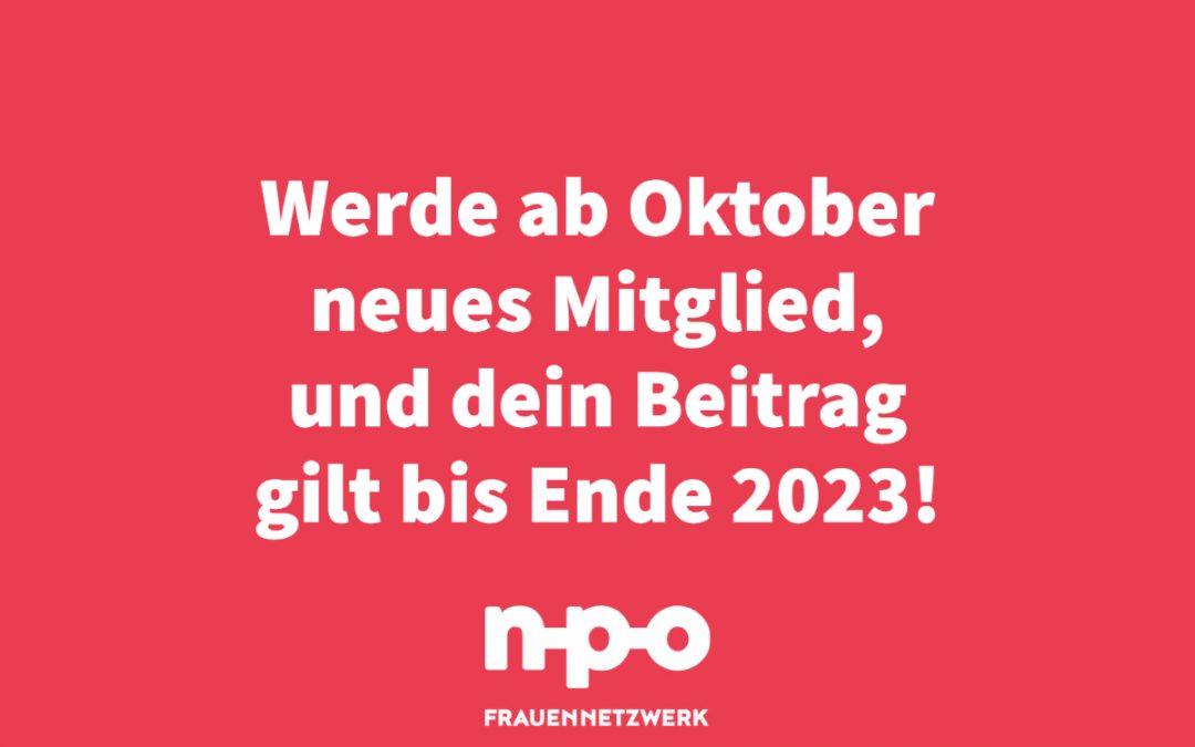 Herbstaktion für neue Mitglieder!